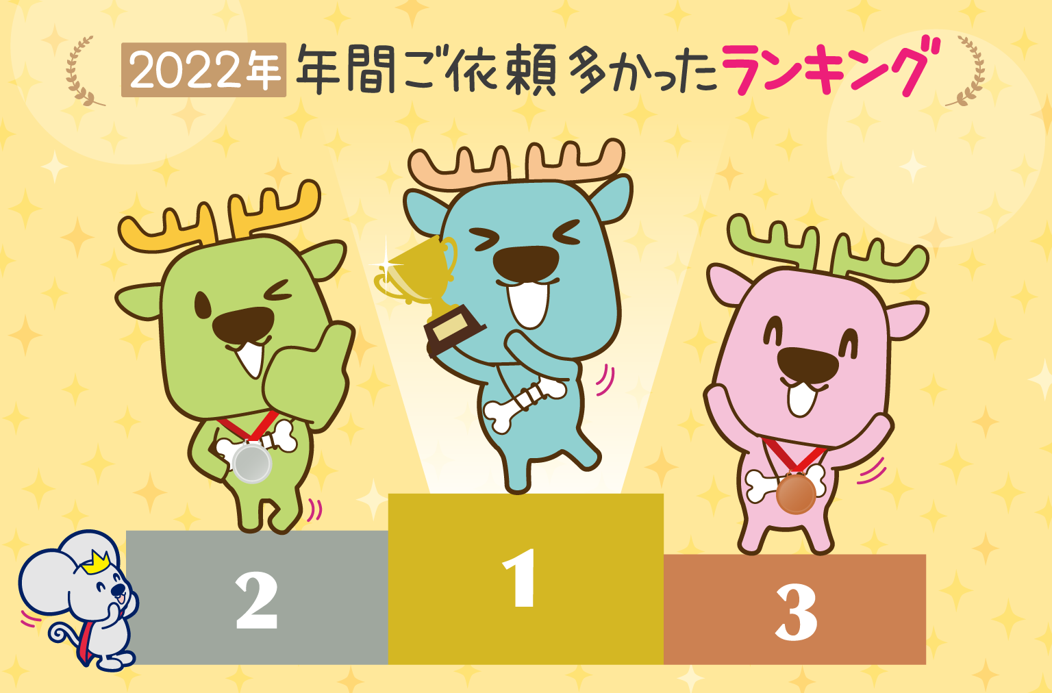 2022年 年間ご依頼多かったランキング